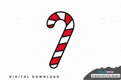 Red and white candy cane sublimation png design Product Image 1
