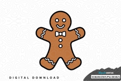Gingerbread man sublimation png design Product Image 1