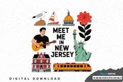 Meet me in new jersey sublimation png design Product Image 1