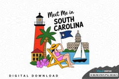 Meet me in south carolina sublimation png design Product Image 1