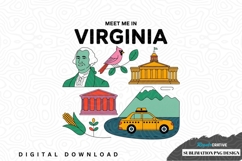 Meet me in virginia sublimation png design Product Image 1