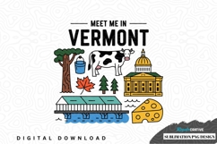 Meet me in vermont sublimation png design Product Image 1