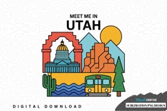 Meet me in utah sublimation png design Product Image 1