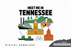 Meet me in tennessee sublimation png design Product Image 1
