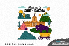 Meet me in south dakota sublimation png design Product Image 1