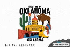 Meet me in oklahoma sublimation png design Product Image 1