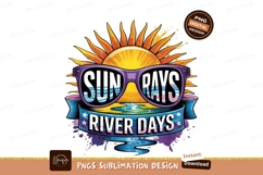 Sunny River Days Illustration Sublimation Png Product Image 1