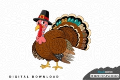 Thanksgiving turkey sublimation png design Product Image 1