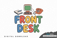 Front desk sublimation png design Product Image 1