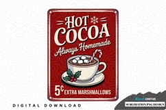 Hot cocoa always homemade sublimation png design Product Image 1