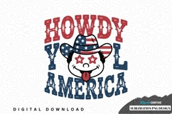 Howdy y'all america sublimation png design Product Image 1