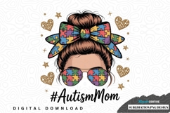 Autism mom sublimation png design Product Image 1