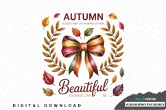 Autumn beauty sublimation png design Product Image 1