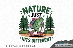 Nature just hits different - sublimation png design Product Image 1
