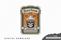 Death potion apothecary sublimation png design Product Image 1