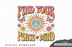 Find your peace of mind sublimation png design Product Image 1