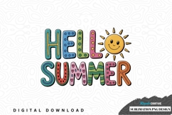 Hello summer sublimation png design Product Image 1