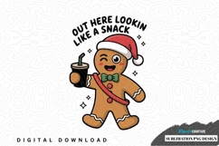 Funny gingerbread man sublimation png design Product Image 1