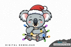 Christmas koala sublimation png design Product Image 1