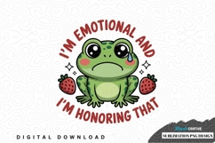 Emotional frog sublimation png design Product Image 1