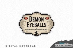 Demon eyeballs sublimation png design Product Image 1