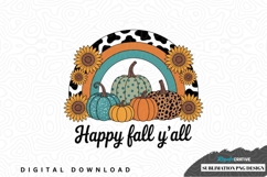 Happy fall y'all sublimation png design Product Image 1