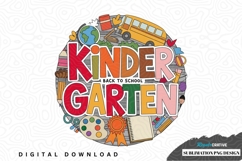 Kinder garten back to school sublimation png design Product Image 1
