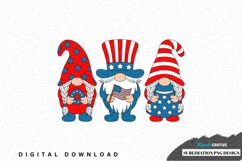 Patriotic gnome sublimation png design Product Image 1
