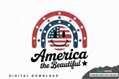 America the beautiful sublimation png design Product Image 1