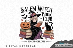 Salem witch book club sublimation png design Product Image 1