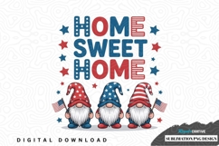 Home sweet home gnome sublimation png design Product Image 1