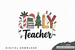 Joyful teacher christmas sublimation png design Product Image 1