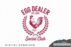 Egg dealer social club sublimation png design Product Image 1