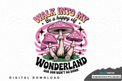 Walk into my wonderland sublimation png design Product Image 1