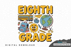 Eighth grade sublimation png design Product Image 1