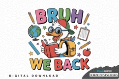 Back to school duck sublimation png design Product Image 1