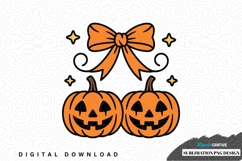 Halloween pumpkin sublimation png design Product Image 1
