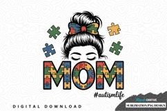 Autism awareness mom sublimation png design Product Image 1
