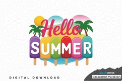 Hello summer popsicle design Product Image 1