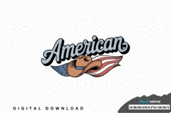 Patriotic american cowboy hat sublimation design Product Image 1