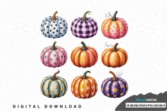 Colorful pumpkin sublimation png design Product Image 1