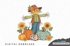 Autumn scarecrow sublimation png design Product Image 1