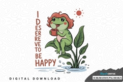 Happy frog sublimation png design Product Image 1