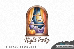 Halloween night party sublimation png design Product Image 1