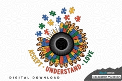 Puzzle piece autism awareness sublimation design Product Image 1