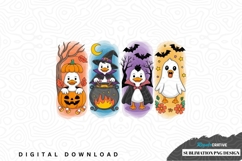 Halloween penguin sublimation png design Product Image 1