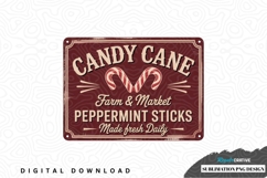 Candy cane farm &amp; market peppermint sticks sublimation png Product Image 1