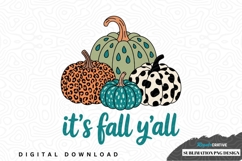 Fall themed pumpkin sublimation design Product Image 1