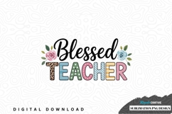 Blessed teacher sublimation png design Product Image 1