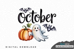 October sublimation png design Product Image 1